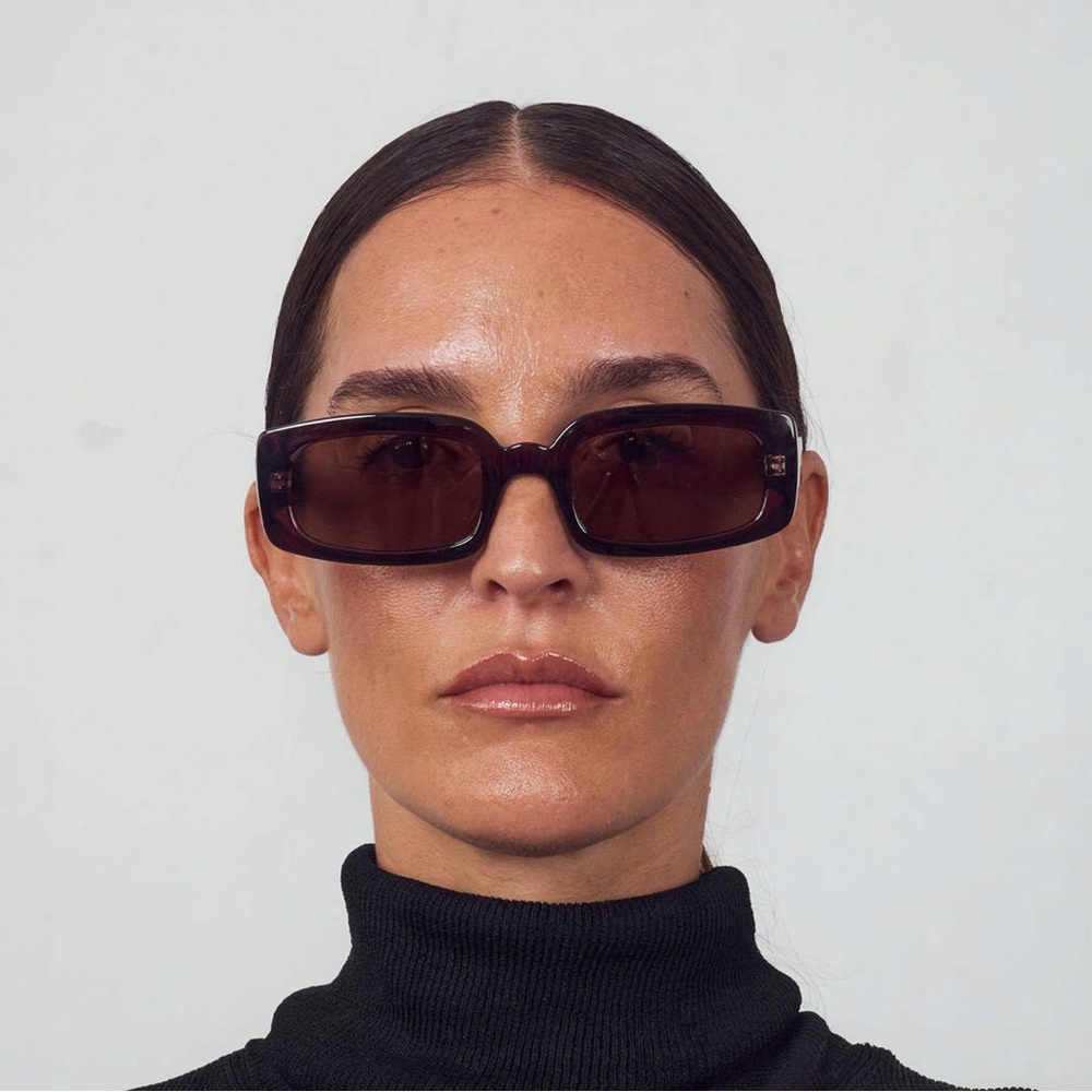 Meller Women’s Rectangular Sunglasses in Dark Brown - Picture 4 of 7